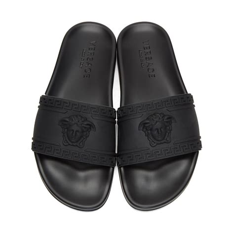 men slides versace|Versace flip flops men's.